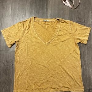 Marine Layer Weathered Yellow Boyfriend tee M